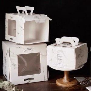 사용자 지정 생일 케이크 상자 접는 구운 음식 포장 상자