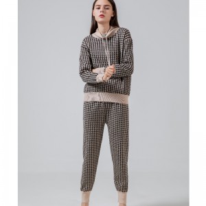 유행 레저 트렌드 All-Match Qianbird-type 니트 2 피스 슈트 68015#