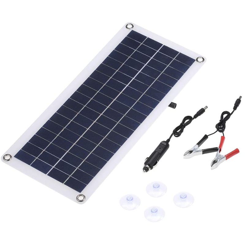 Tyl 12W 18V 435 * 200 * 2.5mm 폴리 실리콘 태양 전지 RV 지붕 보트 DC5V/DC12V 12W 듀얼 출력 이중 USB 인터페이스