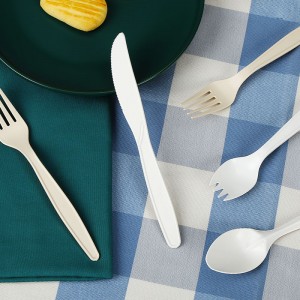 PLA 소재 compostable 일회용 식기