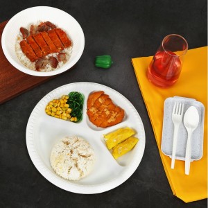 PLA 소재 compostable 일회용 식품 용기