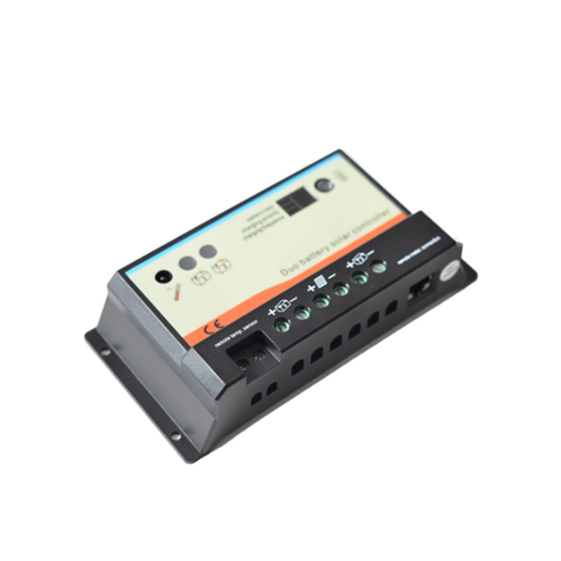 원격 LCD 미터 MT-1 EPSolar EPIPDB-COM이있는 펙 듀얼 배터리 컨트롤러 10A20A 듀오 배터리 조절기
