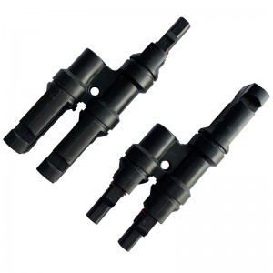 2 ~ 1 태양 커넥터 태양 전지 패널 연결을위한 다중 T 분기 광전지 커넥터 남성과 암 커넥터