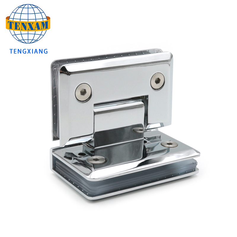 90도 쇼 유리 도어 힌지 스테인레스 스틸 욕실 클램프