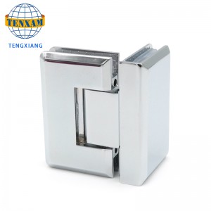 90도 쇼 유리 도어 힌지 스테인레스 스틸 욕실 클램프