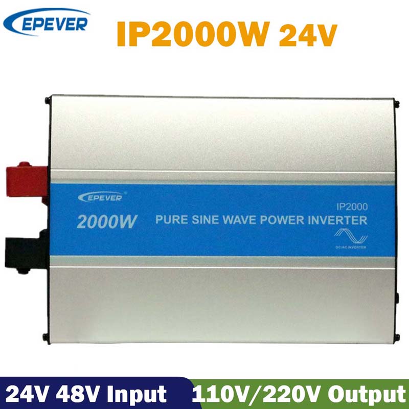 EPEREER IPORE2000W 태양 전원 차단 그리드 순수 사인파 인버터 24VDC 110V120V 220V230V 태양열 충전기 Inversor 50Hz 60Hz