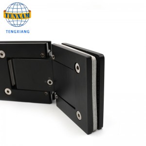 뜨거운 판매 135도 304 SS 매트 블랙 샤워 유리 문 경첩