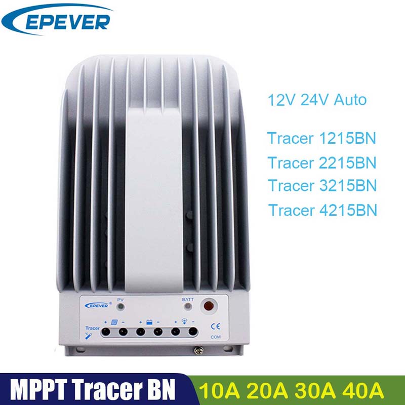 EPEREER MPPT 40A 30A 20A 태양 광 차량 컨트롤러 12V24V TRACER4215BN 3215BN 2215BN 배터리 패널 레귤레이터 최대 PV 150V 입력