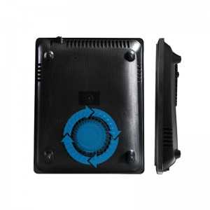 A13 단일 버너 유도 쿡 초박형 유도 호브, 블랙 세련된 유리 패널이있는 8 레벨 전력 및 온도 제어