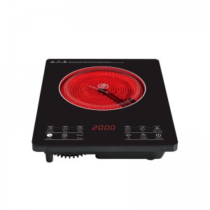 J21 새로운 디자인 세라믹 쿠커의 호텔와 전기 오븐 적외선 밥솥 전기 세라믹 유리 단일 핫 플레이트