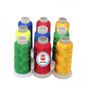 100 % 폴리 에스터 자수 바느질 스레드