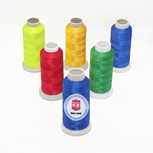 100 % 폴리 에스터 자수 바느질 스레드