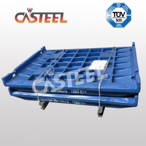 Kleemann 모바일 크러셔를위한 MC110 턱 플레이트 고정 및 스윙