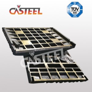 Kleemann 모바일 크러셔를위한 MC110 턱 플레이트 고정 및 스윙