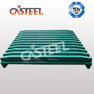 Kleemann 모바일 크러셔를위한 MC110 턱 플레이트 고정 및 스윙