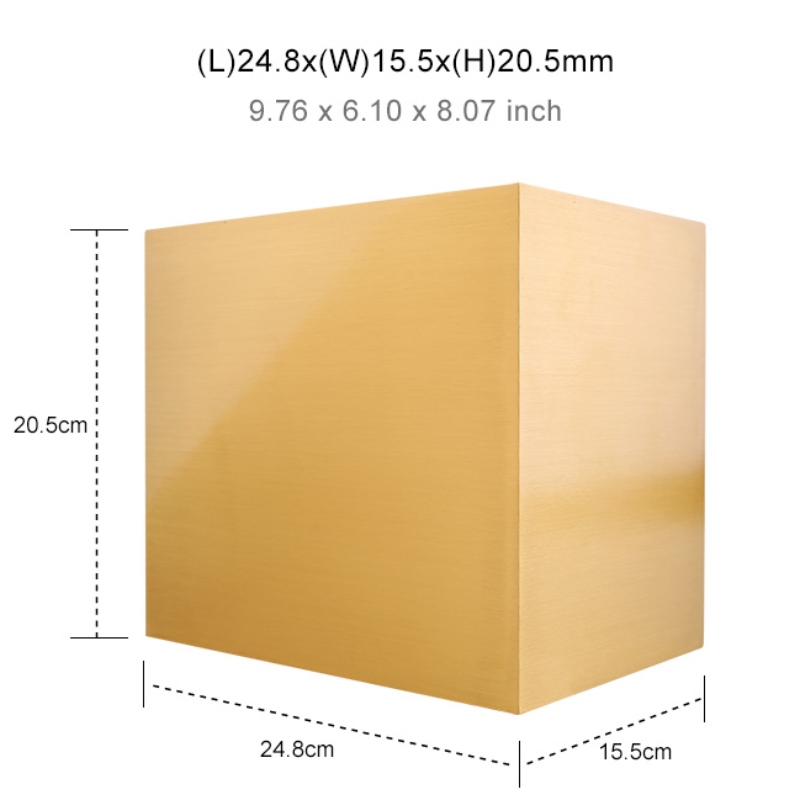 솔질 된 구리 항아리