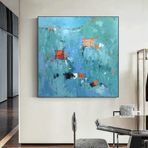 손으로 그린 ​​유화 사각형 캔버스 추상 거실 아트에 대 한 추상 드로잉 홈 장식 기타 그림 Cuadro