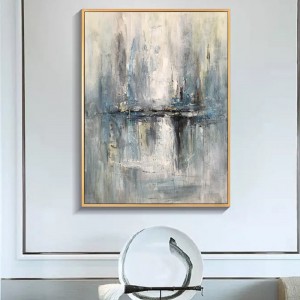 추상 아트 패브릭 캔버스 벽 장식 순수한 손으로 그린 ​​중국 유화 거실 장식을위한