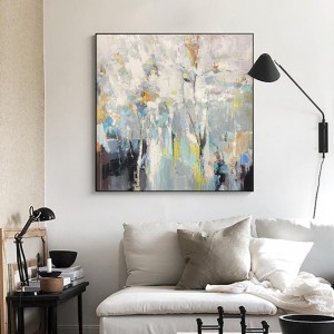 100 % 손으로 그린 ​​아트 수제 오일 벽 아트 그림 원래 추상 캔버스 거실 아트 작업