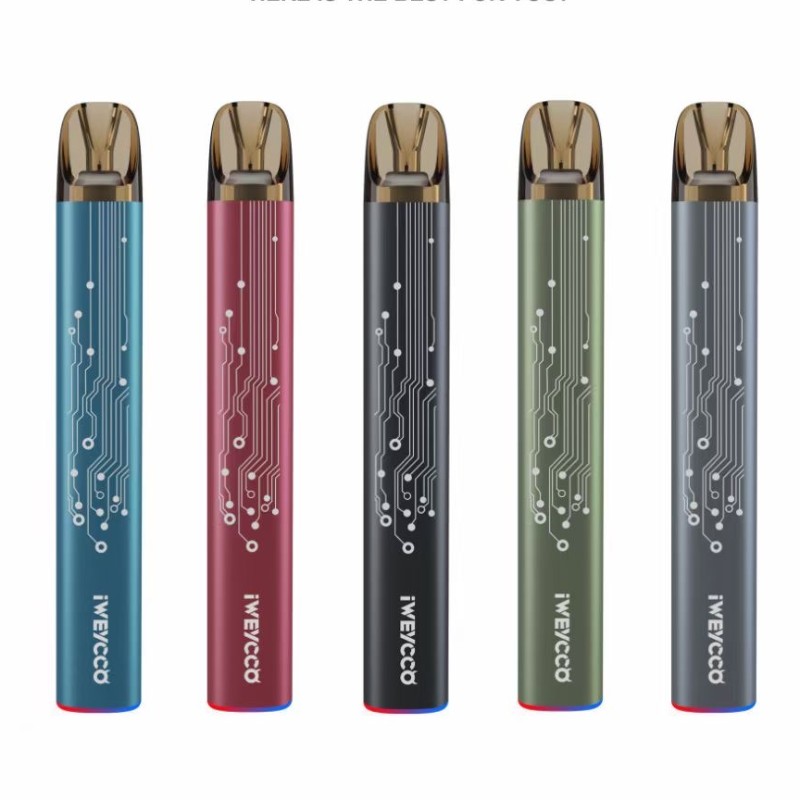미국 무료 배송 100 % 원래 iWeycco 유령 전자 담배 장치 키트 vape 배터리 20mg 카트리지 RGB 빛
