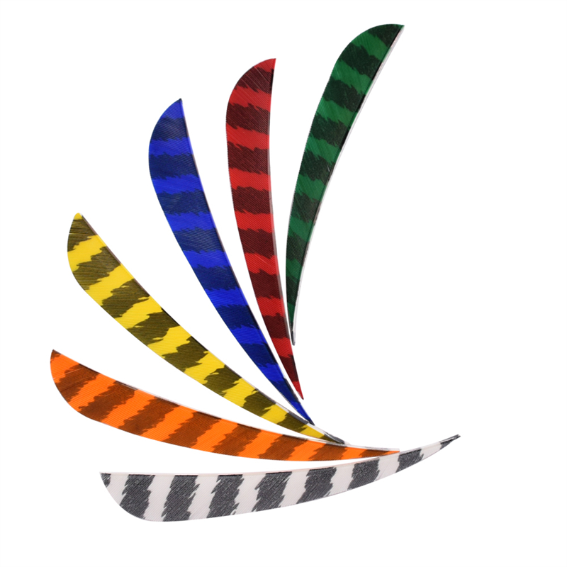 Nika 양궁 172104 4inch 톱니 스트립 터키 깃털 양궁 탄소/aluminum 화살표 촬영을위한 깃털