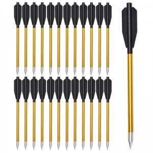 Elong 야외 110301 6.5inch 석궁 볼트 양궁 사냥을위한 중공 알루미늄 탄소 강철 포인트