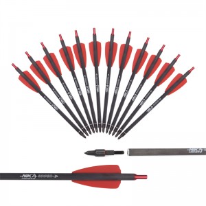 Nika Archery 113167-02A 7.5inch ID6.2mm 석궁 볼트 탄소 섬유 알루미늄 Nock Cobra 시스템 어댑터/R9/RX 양궁 촬영 장비