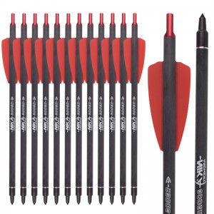 Nika Archery 113167-02A 7.5inch ID6.2mm 석궁 볼트 탄소 섬유 알루미늄 Nock Cobra 시스템 어댑터/R9/RX 양궁 촬영 장비