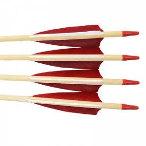 긴 옥외 110260-01 터키 깃털 양궁 촬영 및 사냥과 28inch 나무 화살표