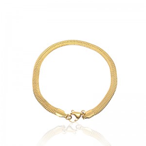 유럽 ​​및 미국 패션 스테인레스 스틸 골드 도금 블레이드 체인