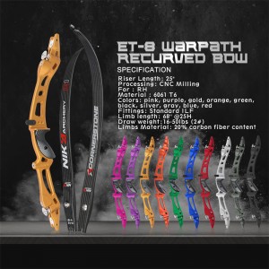 니카 양궁 68 인치 재발 활을 가진 야외 스포츠 촬영을위한 C1 탄소 사지