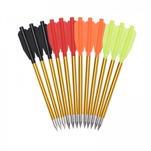 Elong 야외 110301 6.5inch 석궁 볼트 양궁 사냥을위한 중공 알루미늄 탄소 강철 포인트