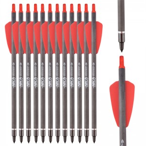 Nika 양궁 113167-02 ID6.2mm 7.5inch 탄소 섬유 석궁 볼트 플라스틱nock 양궁 촬영 코브라 시스템 adder/r9/rx