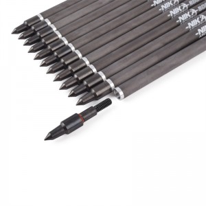 Nika 양궁 113167-02 ID6.2mm 7.5inch 탄소 섬유 석궁 볼트 플라스틱nock 양궁 촬영 코브라 시스템 adder/r9/rx