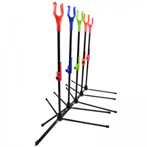 Nika Archery 46st01 250GRAM 휴대용 조절 활 양궁에 대 한 휴대용 조정 가능한 활 스탠드 Recurve 슈팅