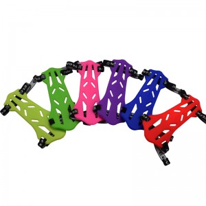 Elong 야외 44AG03 팔 가드 부드러운 고무 양궁 화살표를 사용하여 더블 얼굴 플라스틱 보호