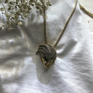 풀 컬러 지르콘 베지타 펜던트