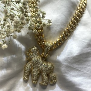 성격 킹 콩 익스 팅 고릴라 지르콘 펜던트