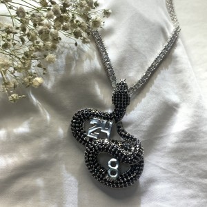 간단한 힙합 쥬얼리 골드 컬러 메탈 체인 쇄골 목걸이 크리스탈 동물 뱀 펜던트 목걸이