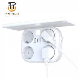 신제품 독일어 표준 벽 플러그, 트레이 기능, 벽 마운트 독일 표준 플러그가있는 유도 야간 조명