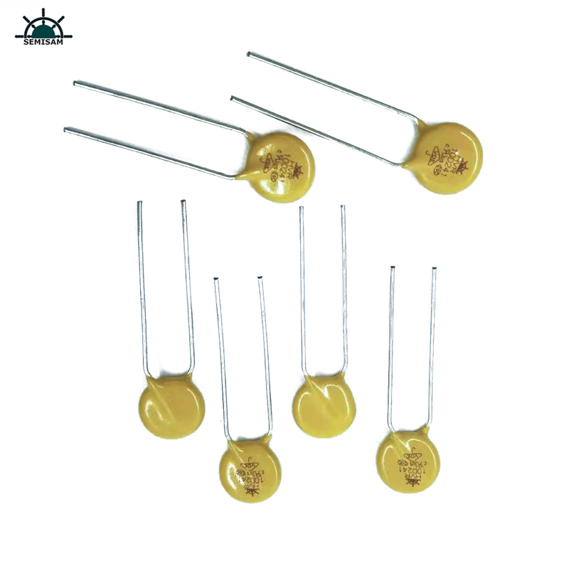 중국 저항기 공급 업체 좋은 품질 노란색 실리콘 10D241 직경 10mm 금속 산화물 Varistor MOV PCB PCBA