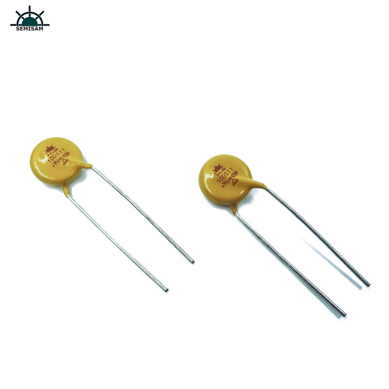 중국 제조 업체 저항 공급 업체 노란색 실리콘 10D511 직경 10mm 아연 산화물 MOV 전원 공급 장치에 대 한 Varistor