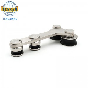 뜨거운 판매 제품 교수형 바퀴 스테인레스 스틸 유리 도어 트랙 롤러 슬라이딩 도어 시스템