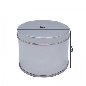 공장은 원통형 탑 커버 주석 케이크 상자 Shaving을 판매합니다. 비누 주석 수 (90mm * 60mm)