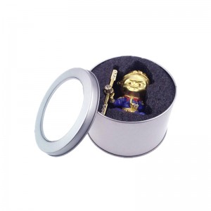 공장은 원통형 탑 커버 주석 케이크 상자 Shaving을 판매합니다. 비누 주석 수 (90mm * 60mm)