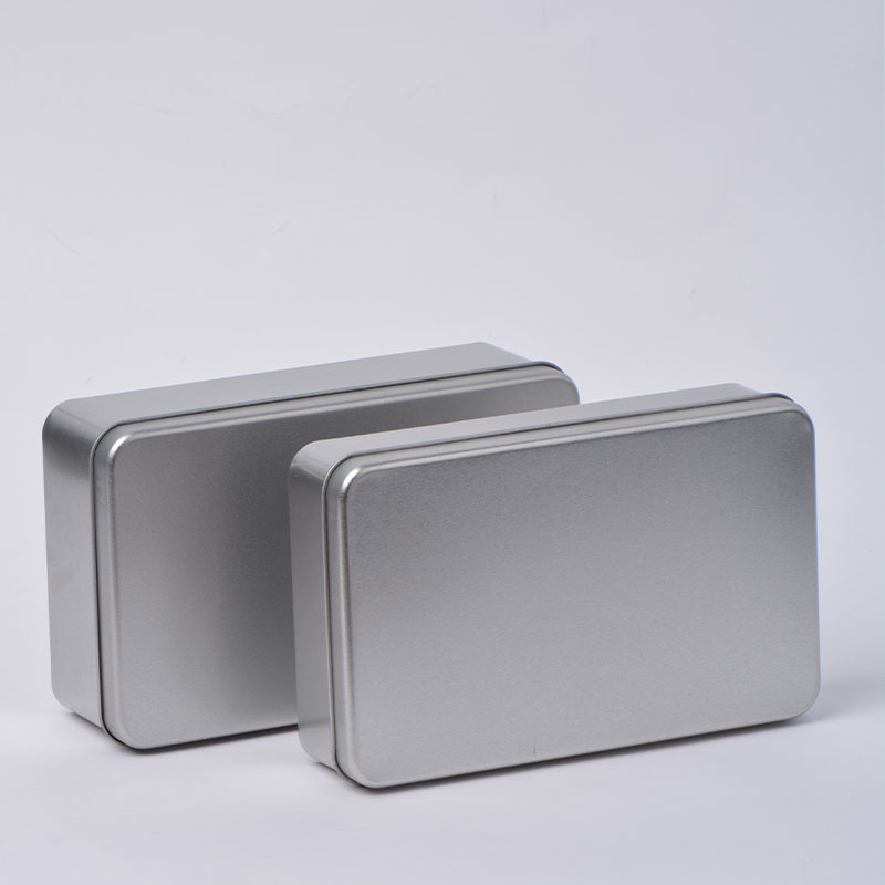 식품 등급 직사각형 주석 상자 금속 저장 상자 180 * 110 * 40mm