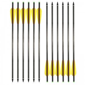 Elong 야외 117805 18inch 탄소 볼트 OD 8.8mm 양궁 볼트를 사용하여 스포츠를 사냥 스포츠