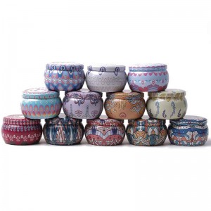 촛불 항아리 젖빛 금속 캔디 포장 깡통 77 * 50mm