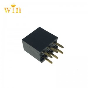 2.54mm 피치 2x3P 소켓 커넥터 여성 헤더