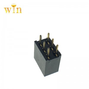 2.54mm 피치 2x3P 소켓 커넥터 여성 헤더